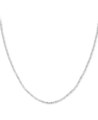Giani Bernini Sterling Silver Necklace, 20" Dot Dash Chain