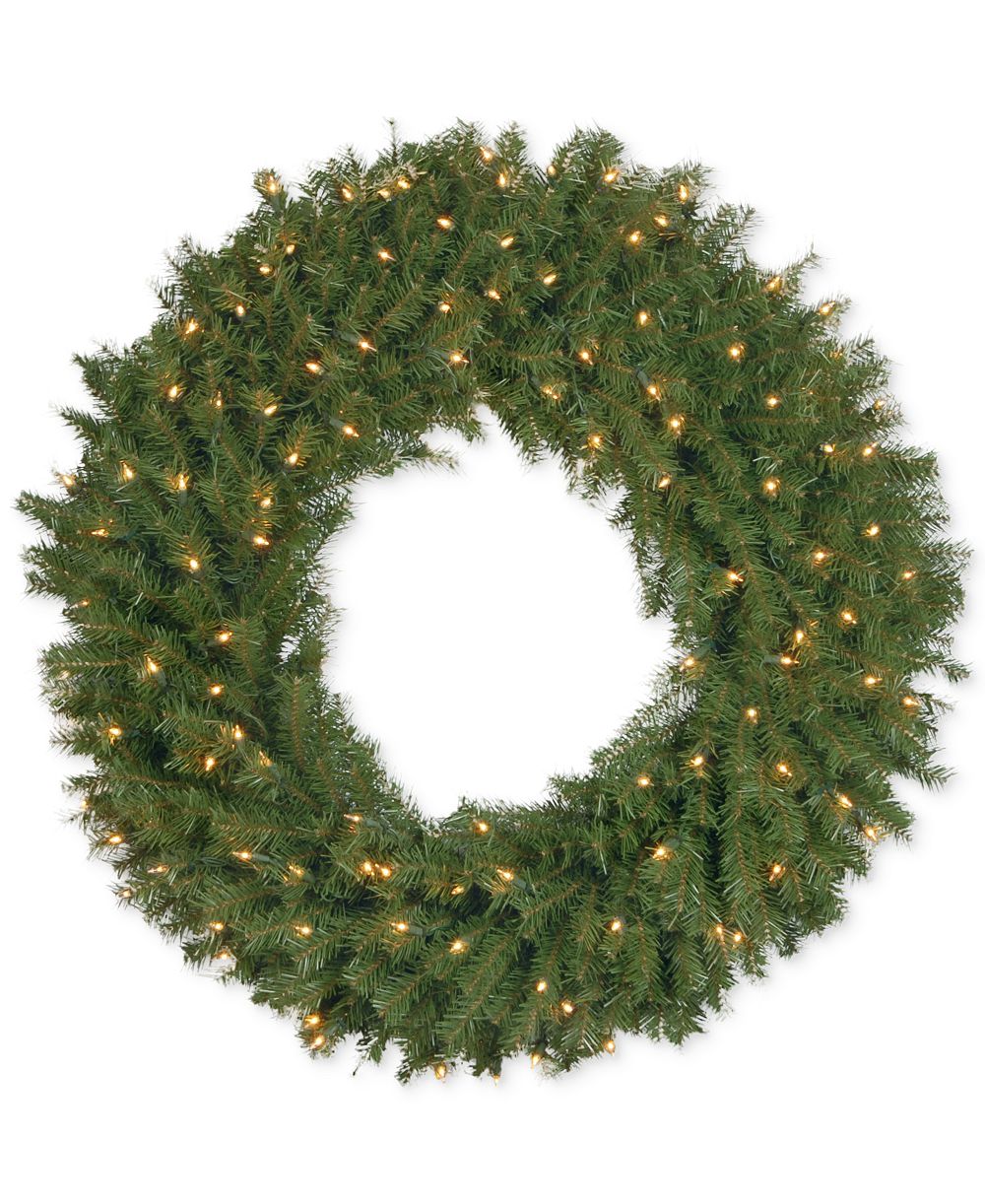 Елочный венок National Tree Company Norwood Fir с 100 светодиодами
