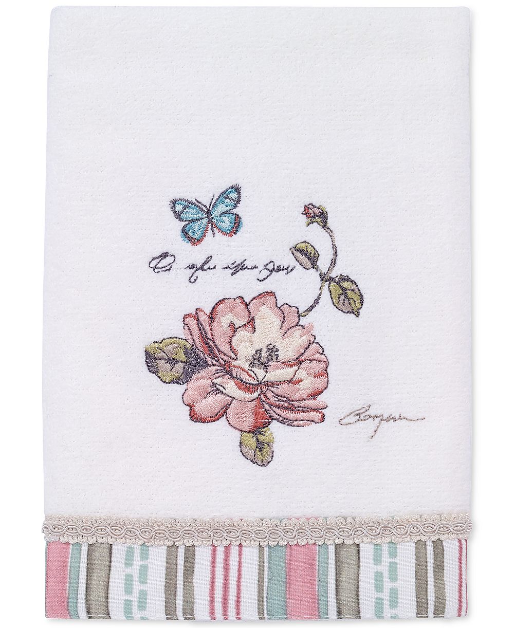 Декоративное полотенце Avanti Butterfly Garden Ceramic Hand Towel 16" x 30"
