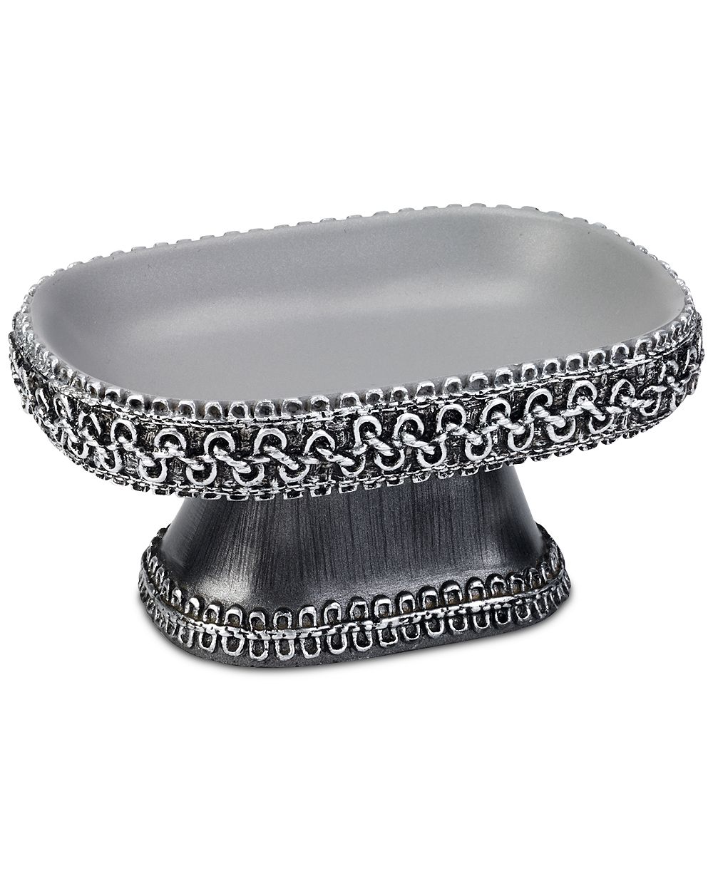 Avanti Braided Medallion Colorblocked Soap Dish