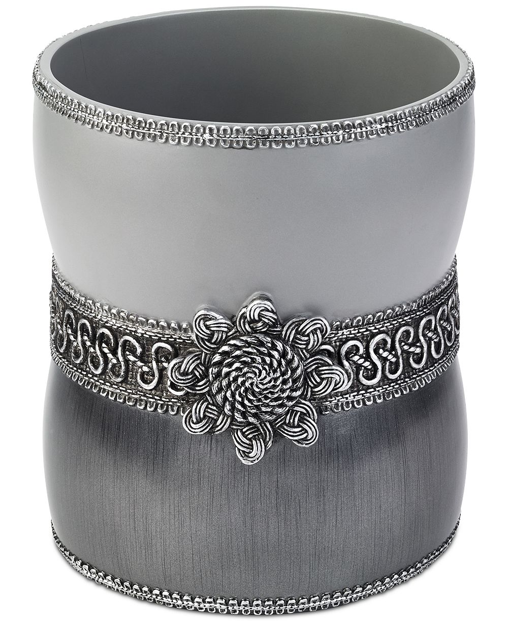 Avanti Braided Medallion Colorblocked Wastebasket