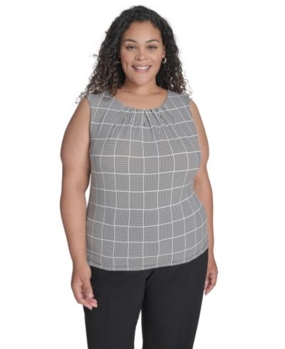 Женский плиссированный топ Calvin Klein Plus Size