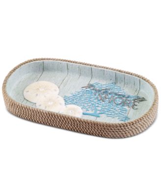 Avanti Поднос для ванной из смолы, Beachcomber Seashells