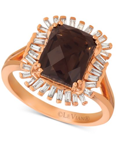 Кольцо Le Vian® Pomegranate Garnet™ (3-1/3 ct. t.w.) & Diamond (1/3 c.t. t.w.) в 14k Rose Gold