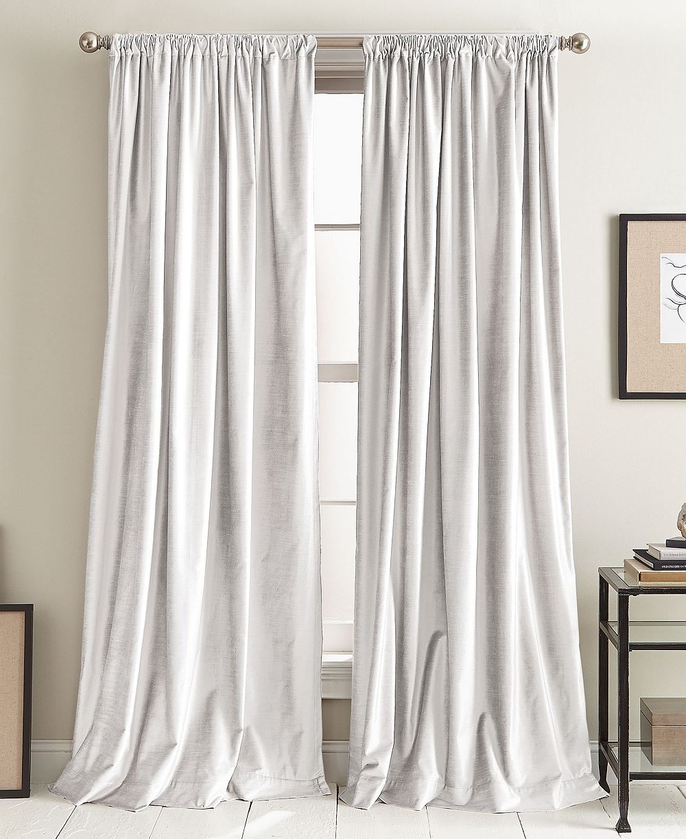Modern Velvet 50" x 84" Curtain Set