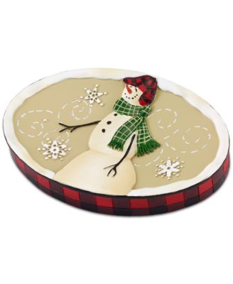 Avanti Snowman Gathering Holiday Resin Soap Dish