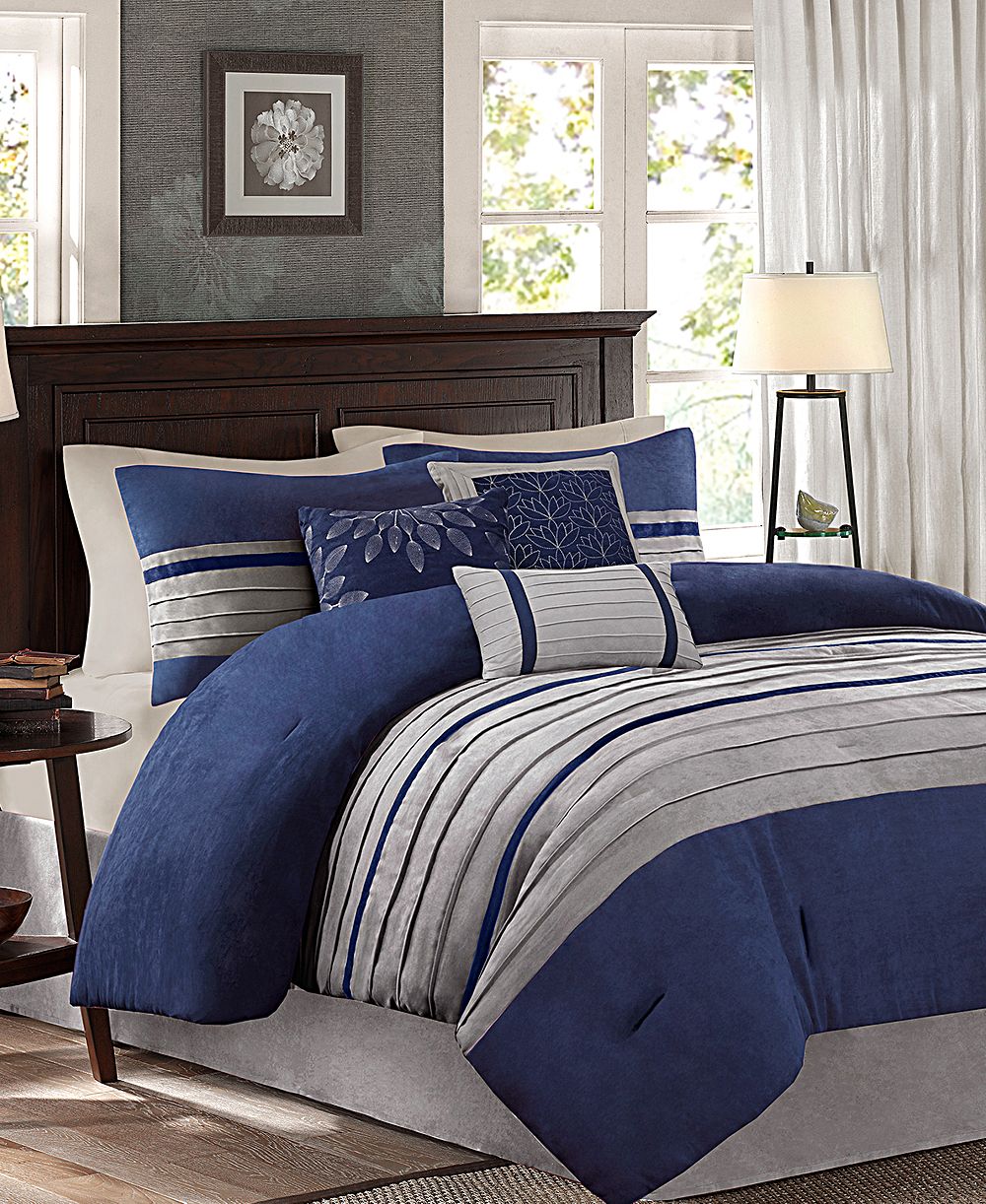 Madison Park Palmer Faux-Suede 7-Pc. Comforter Set, California King