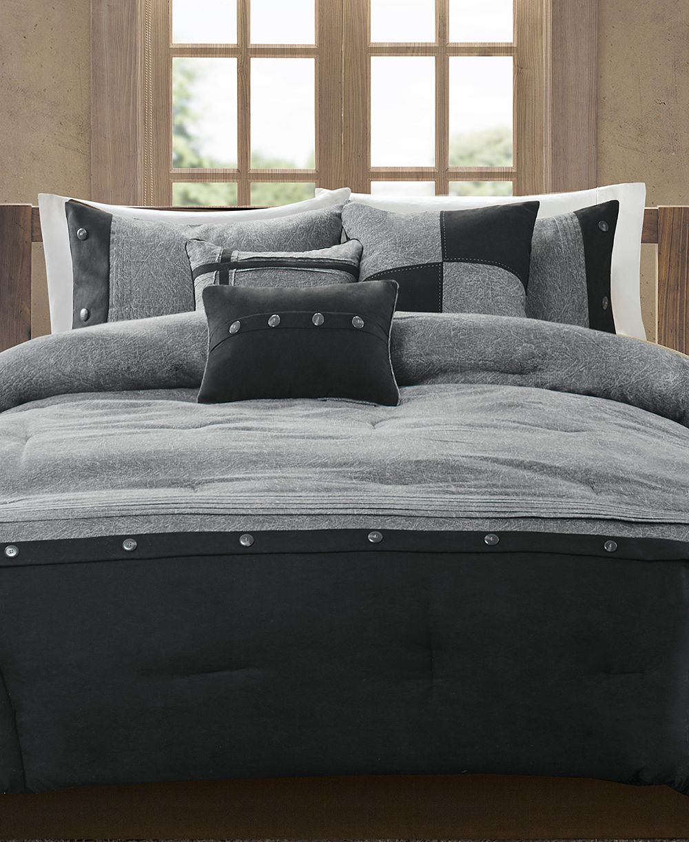Madison Park Boone Microsuede 7-Pc. Comforter Set, King