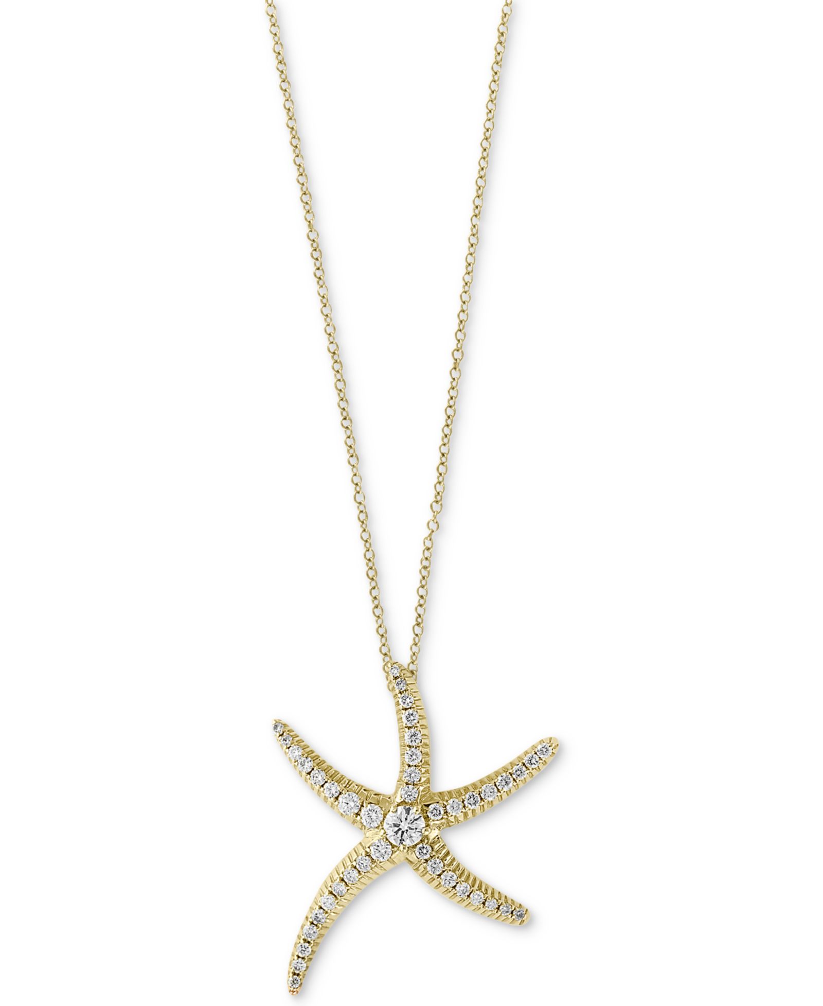 Подвеска EFFY® Diamond Starfish в 14k Gold