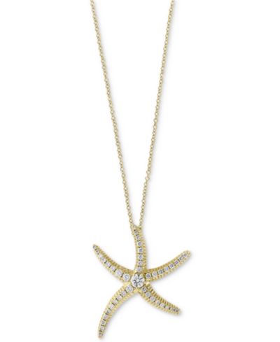 Подвеска EFFY® Diamond Starfish в 14k Gold