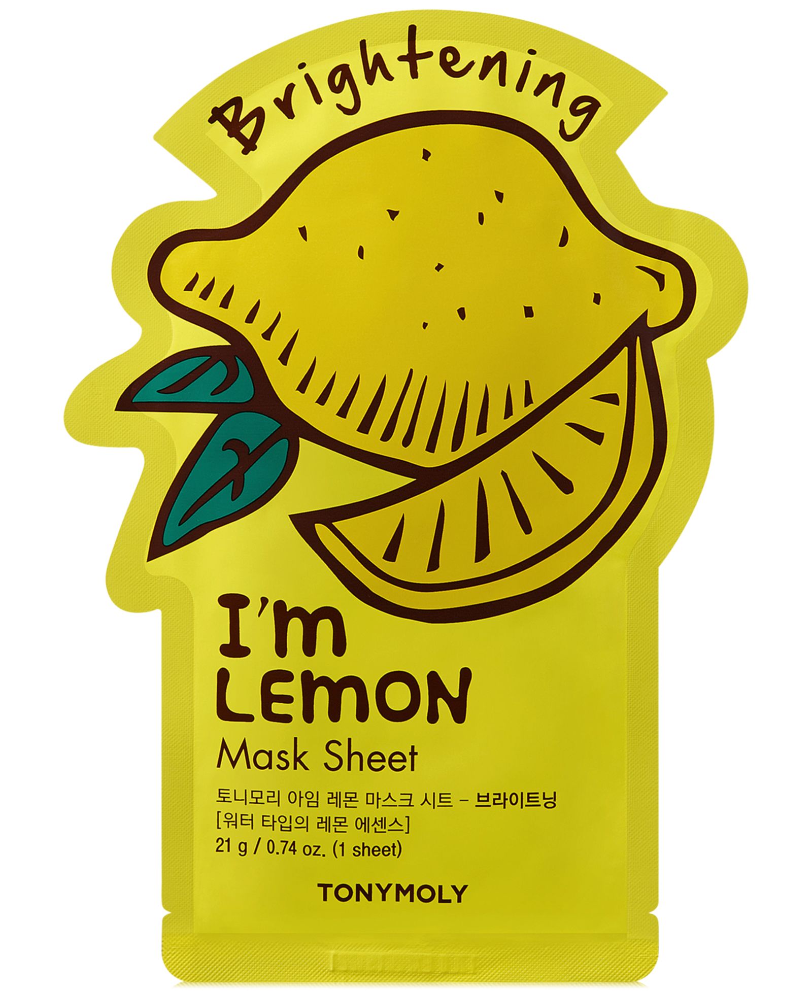 Тканевая маска для лица TONYMOLY I'm Lemon Sheet Mask — осветляющая