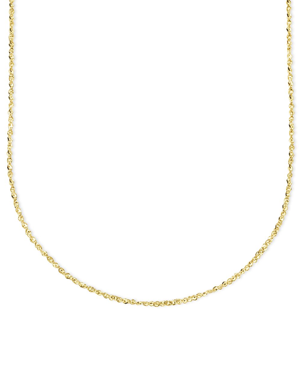 Золотая цепочка Italian Gold 14k Gold Necklace, 16" Perfectina Chain Necklace (1-1/8mm)