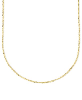 Italian Gold 14k Gold 18" Perfectina Chain Necklace (1-1/8mm)