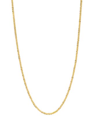 Sparkle Chain Necklace 18" (1-1/2mm) in 14K Yellow Gold