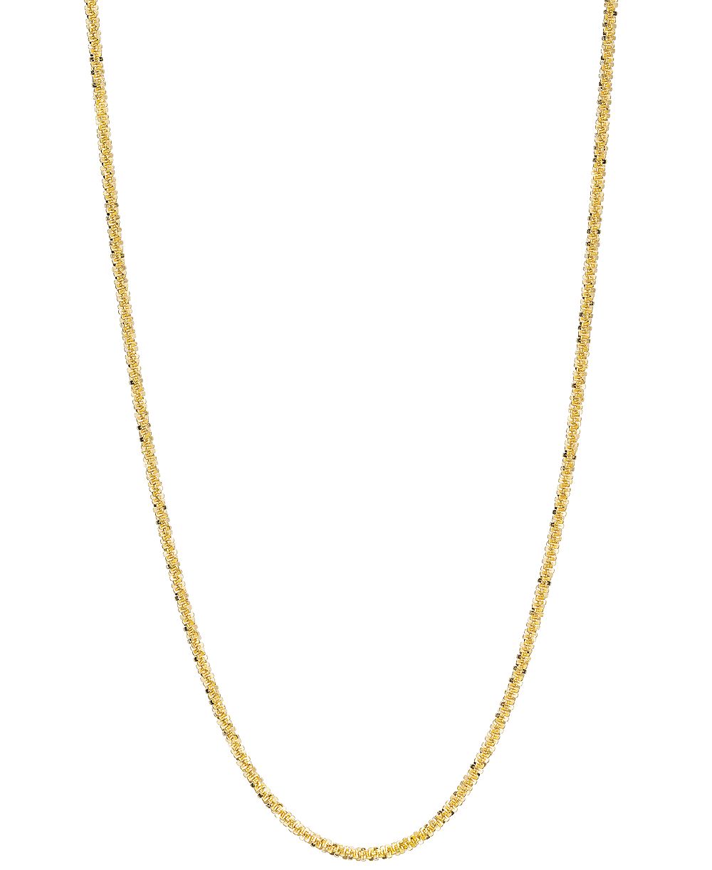 Цепочка ожерелье Sparkle 24" (1-1/2mm) из 14K Yellow Gold