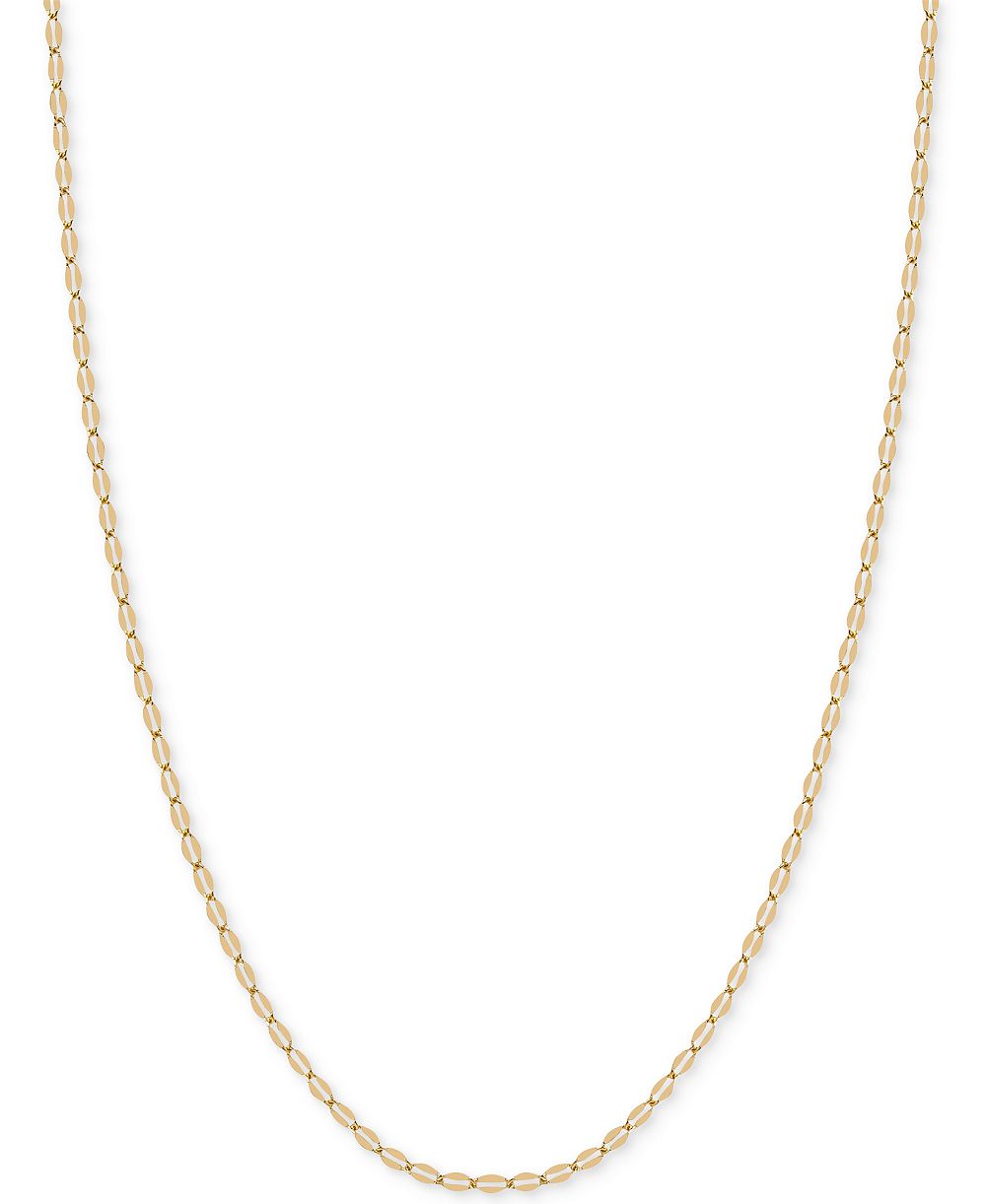 Цепочка 16" Mirror Link (2mm) в 14K Gold
