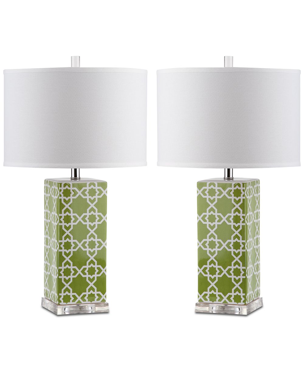 Safavieh Quatrefoil Set of 2 Table Lamps