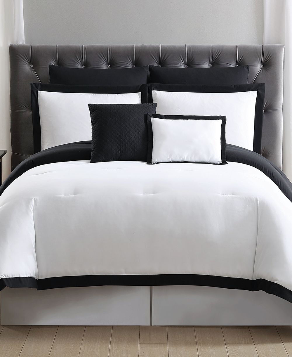 Truly Soft Everyday Hotel Border 7-Pc. Duvet Cover Set, King