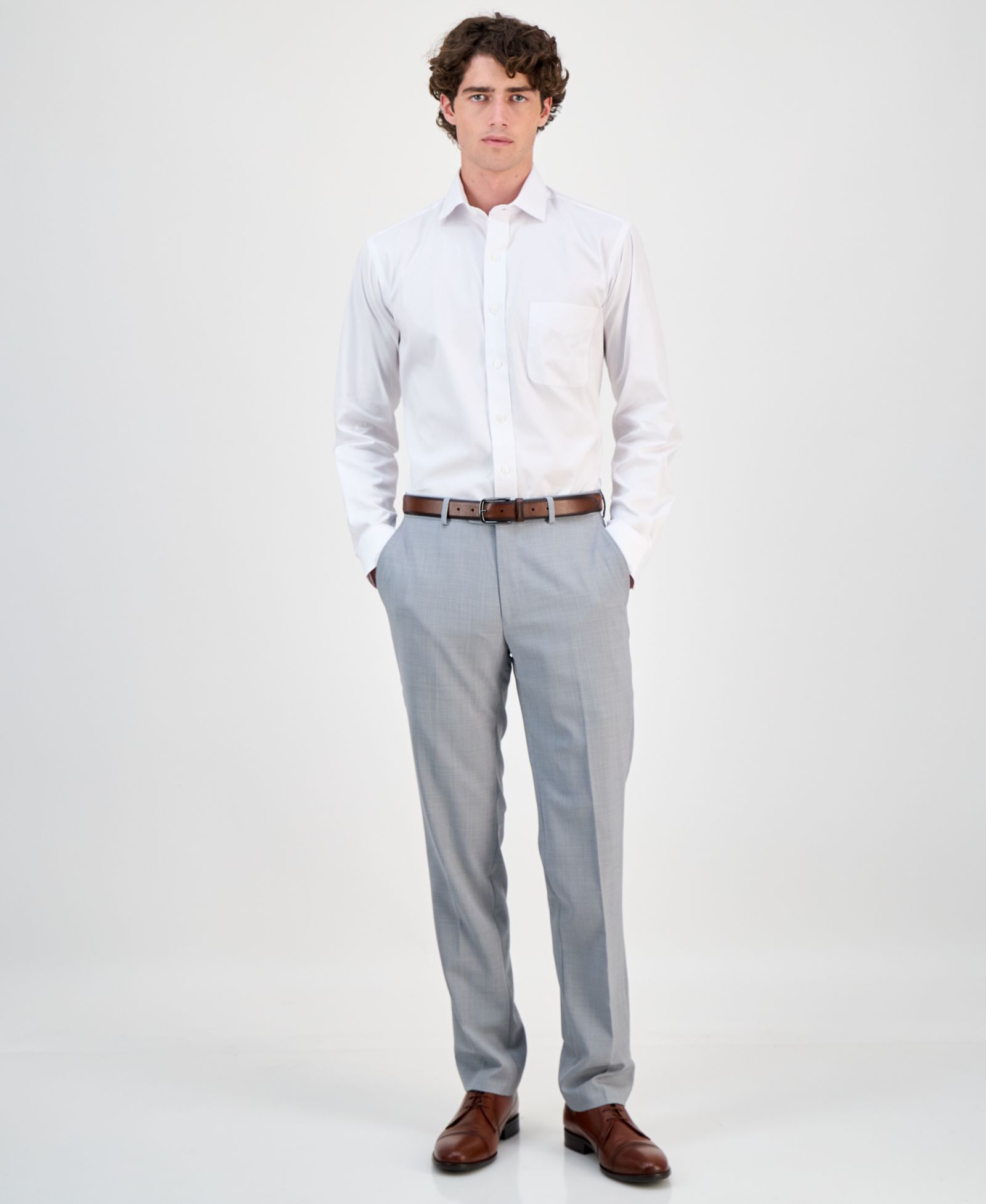 Мужская рубашка Club Room Regular Fit Pinpoint