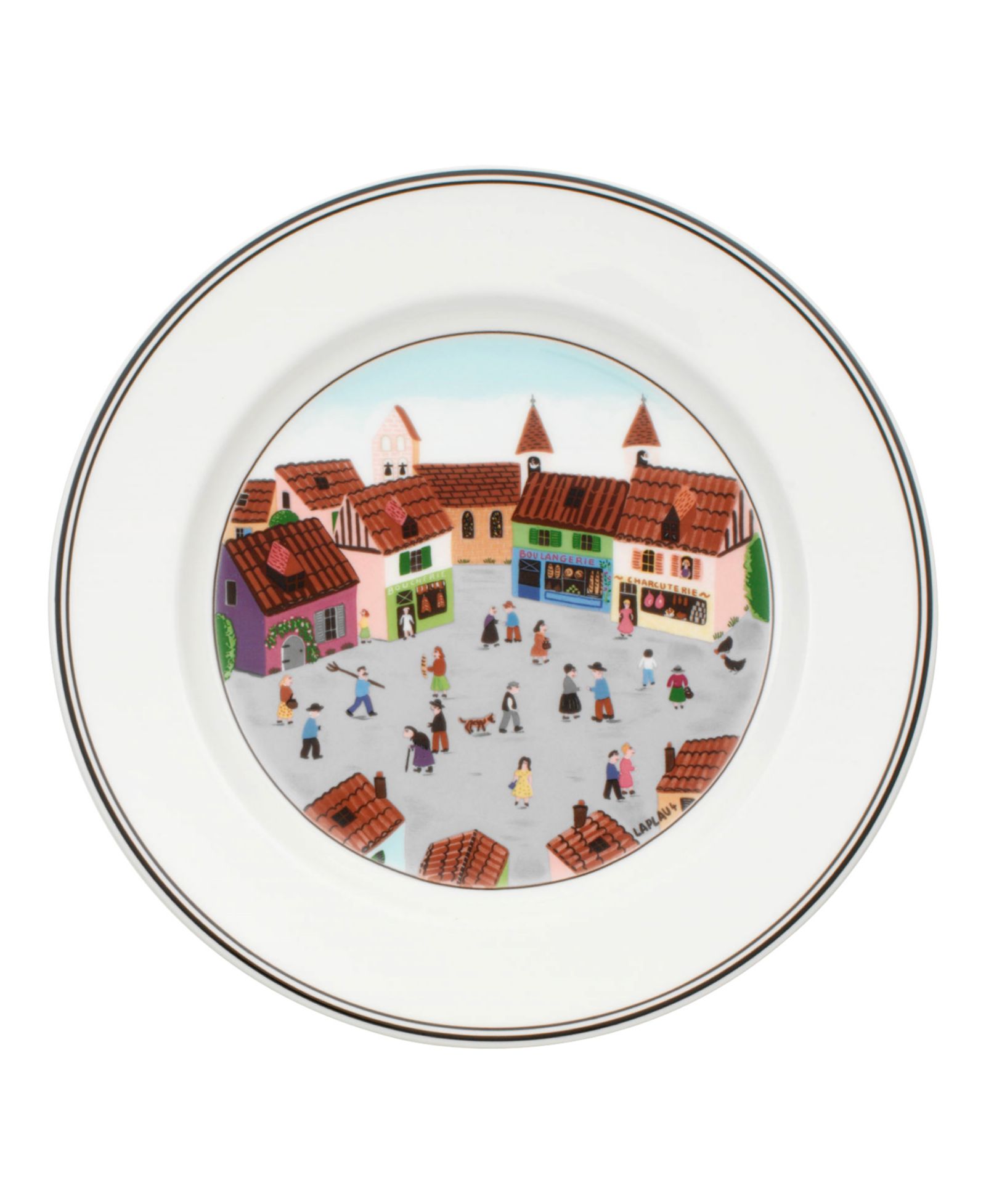 Villeroy & Boch Design Naif Salad Plate, Old Village Square