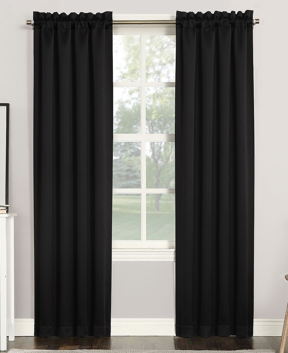 Штора Sun Zero Preston Energy Saving Blackout Rod Pocket, 40" x 63