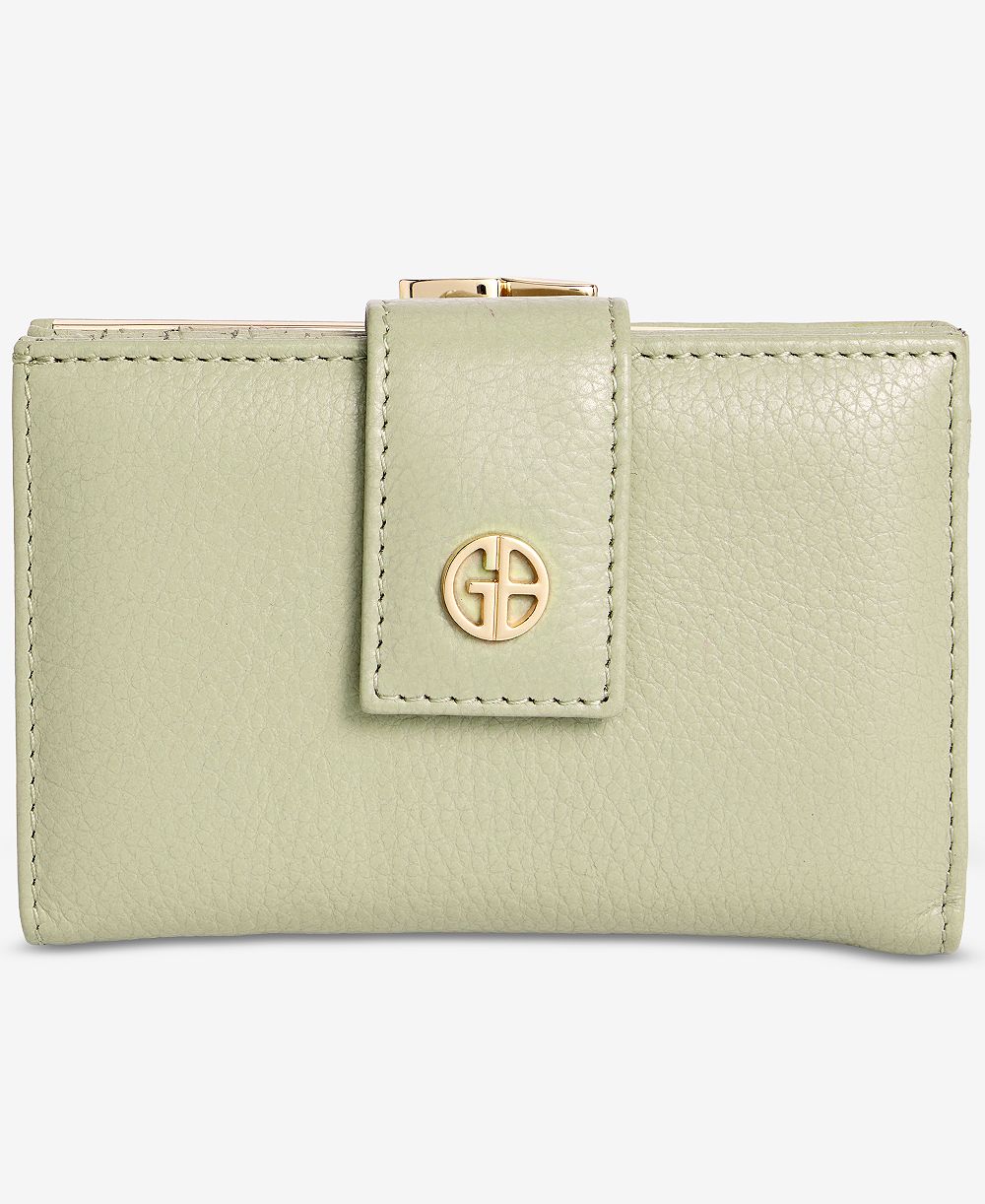 Giani Bernini Softy Leather Framed Colorblock Wallet, Created for Macy's