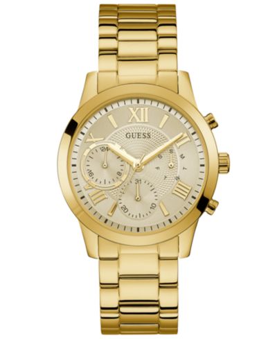 GUESS Gold-Tone Stainless Steel Bracelet Watch 40mm