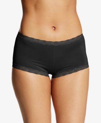 Maidenform Трусики-боксеры из микрофибры с кружевом 40760