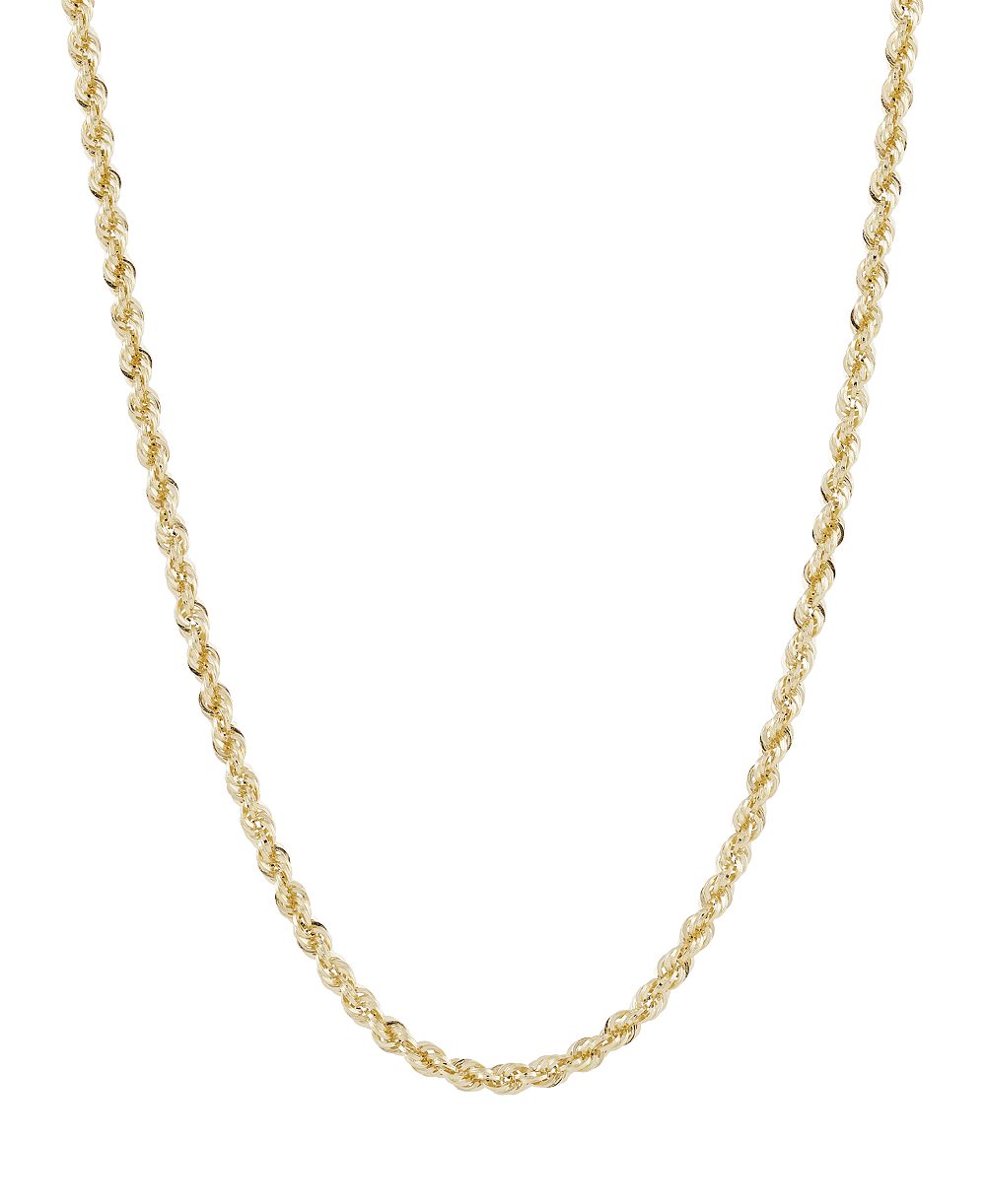 Цепочка-шнурок Lightweight Diamond Cut Rope, 24“, 14k Yellow Gold (3mm)