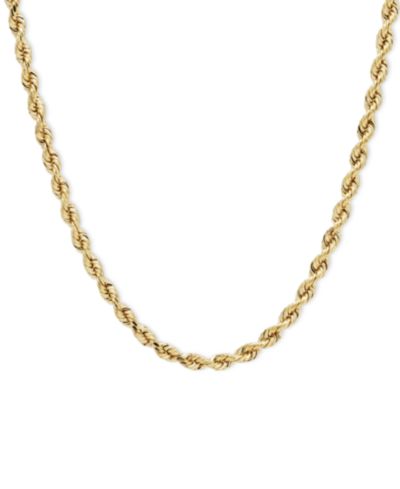 Легкая цепочка 24" ожерелье (4mm) из 14k золота