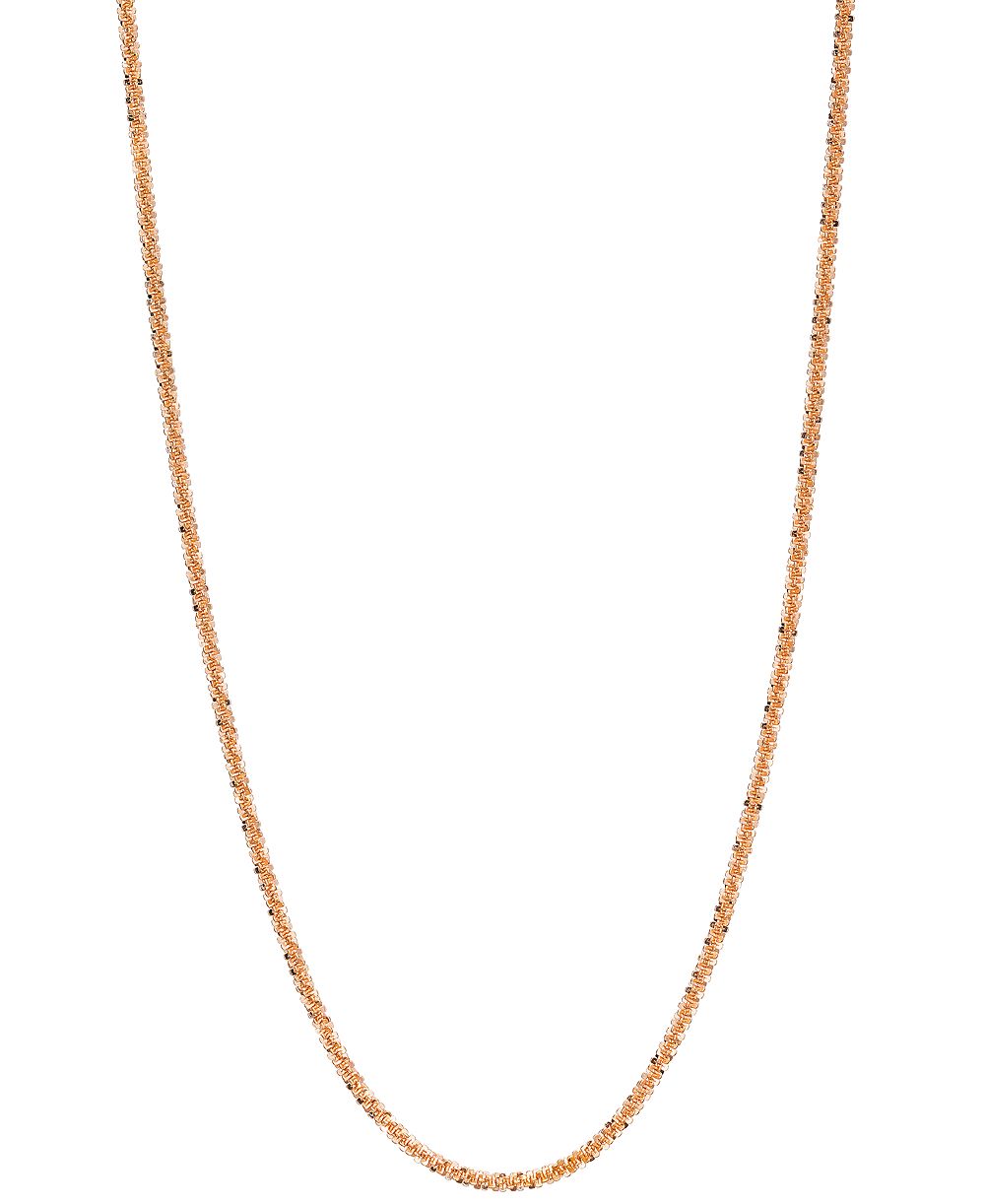 Цепочка ожерелье 20" (1-1/2mm) в 14k Rose Gold