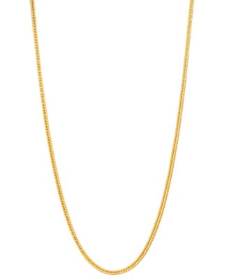 Italian Gold 18" Foxtail Chain Necklace (1-1/3mm) in 14k Gold