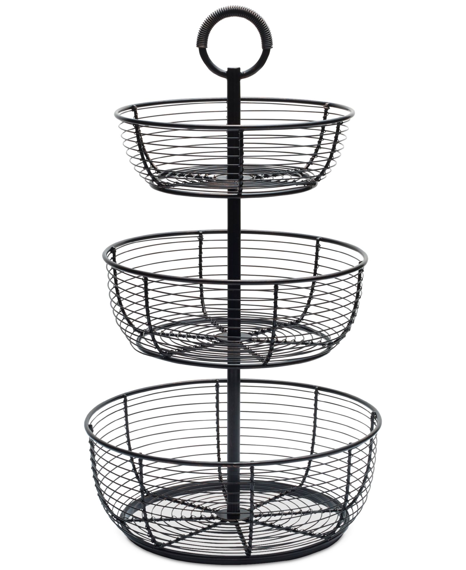 Mikasa Round Wrap 3-Tiered Basket