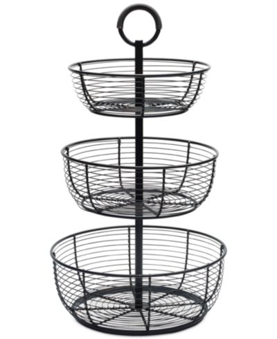 Mikasa Round Wrap 3-Tiered Basket