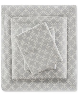 Madison Park Novelty Printed Cotton Flannel 3-Piece Sheet Set, Twin
