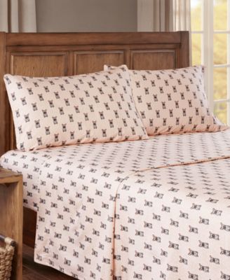 Madison Park Novelty Printed Cotton Flannel 4-Pc. Sheet Set, King