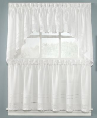 Peri Pair of Crochet 58" x 30" Swag Valances