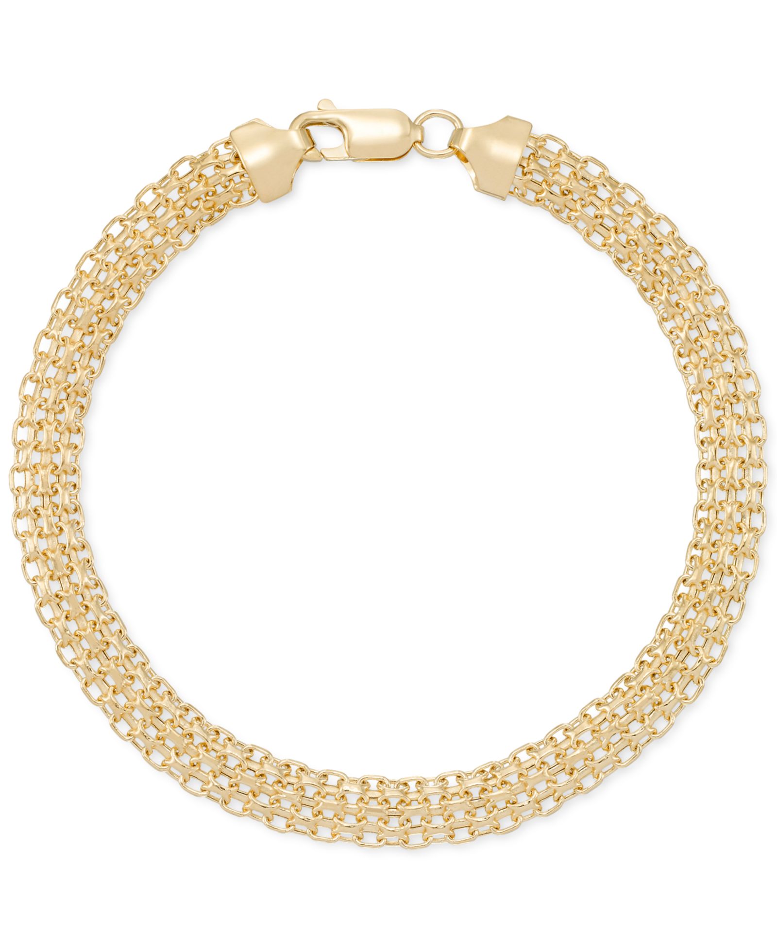 Браслет-цепочка Italian Gold Bombay Bismark из 14k золота
