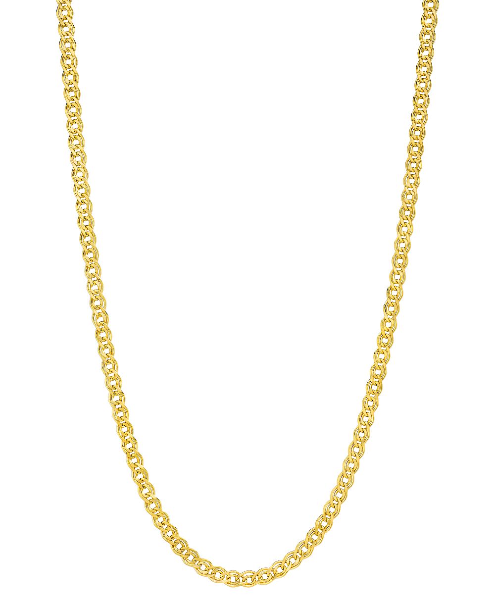 18" Nonna Link Chain Collar Necklace (2-9/10mm) в 14k Gold