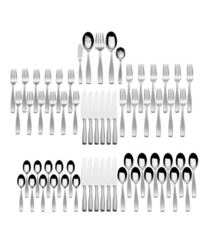 Mikasa Satin Loft 65 Pc. Flatware Set, Service for 12
