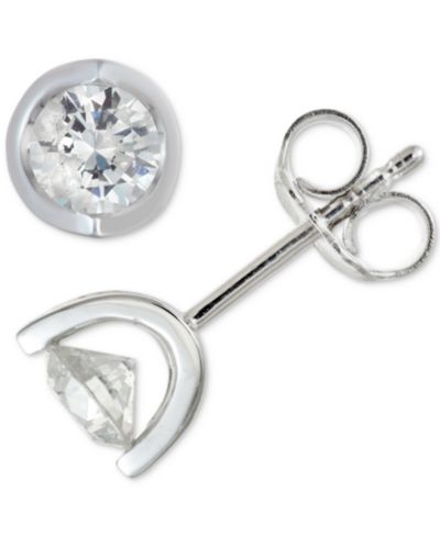 Серьги-гвоздики Diamond Tension Stud 1 ct. t.w. в 14k White, Yellow или Rose Gold