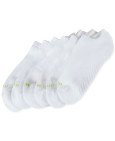 HUE® Women's Massaging No Show 6 Pack Socks