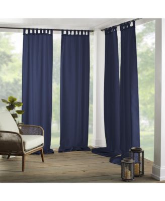 Однотонная штора для окон Elrene Home Fashions Matine с завязками для дома и улицы