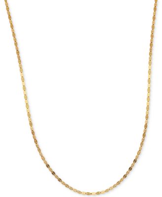 20" Mirror Link Chain (1-1/2mm) in 14K Gold