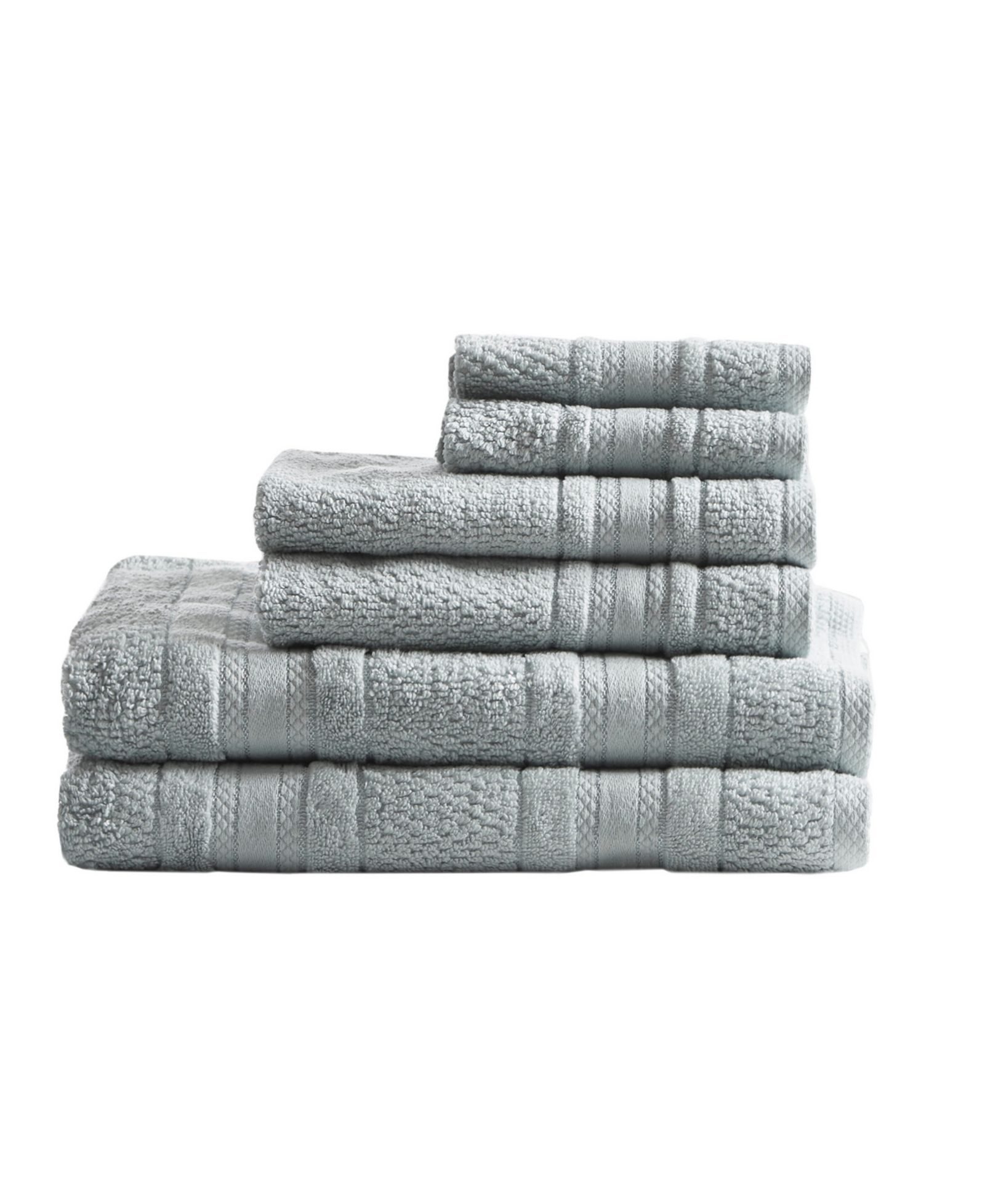 Madison Park Essentials Adrien Super-Soft Cotton 6-Pc. Bath Towel Set