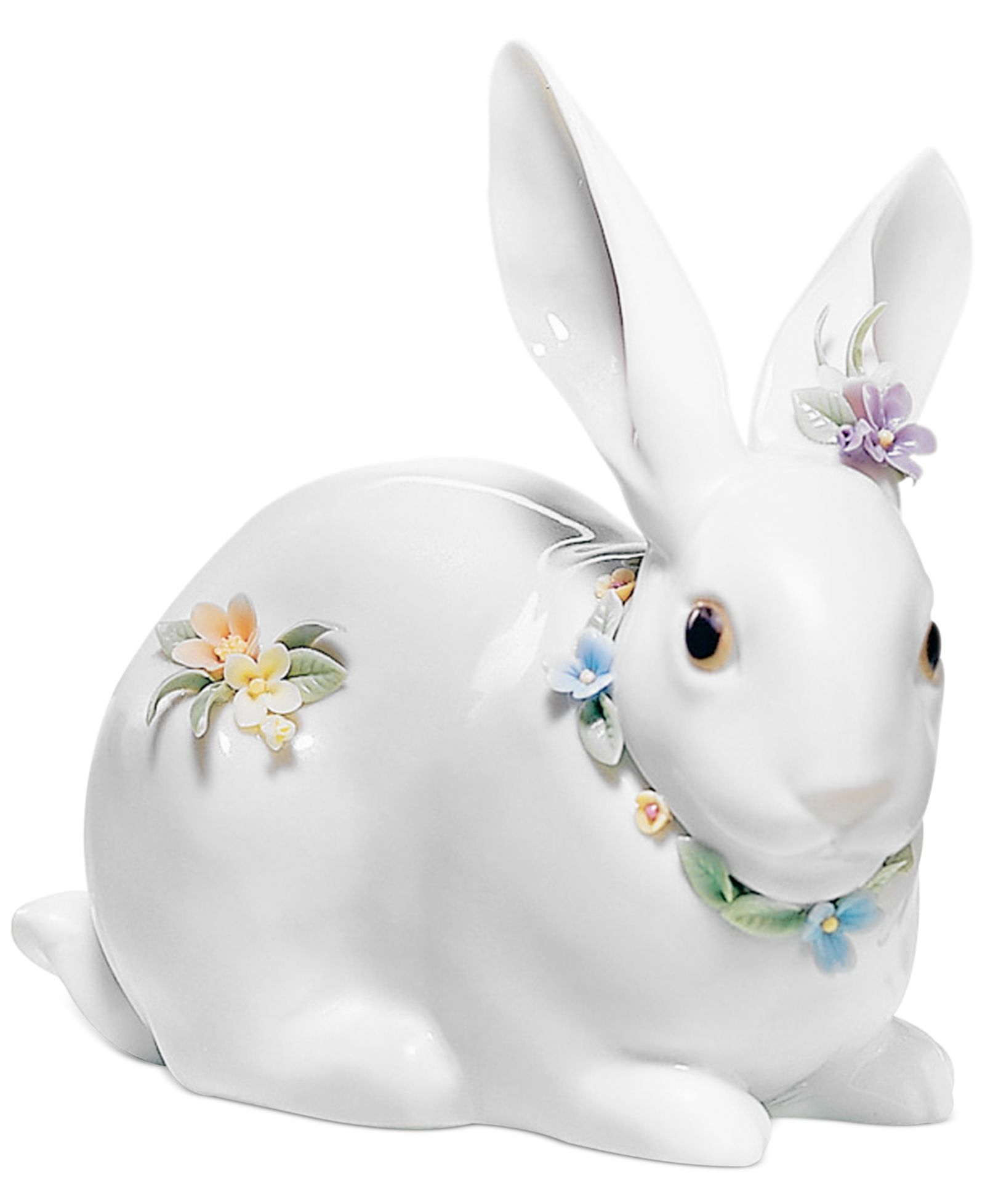 Коллекционная фигурка Lladro Attentive Bunny with Flowers