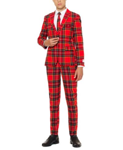 Детский рождественский костюм OppoSuits Big Boys The Lumberjack с пиджаком и шортами