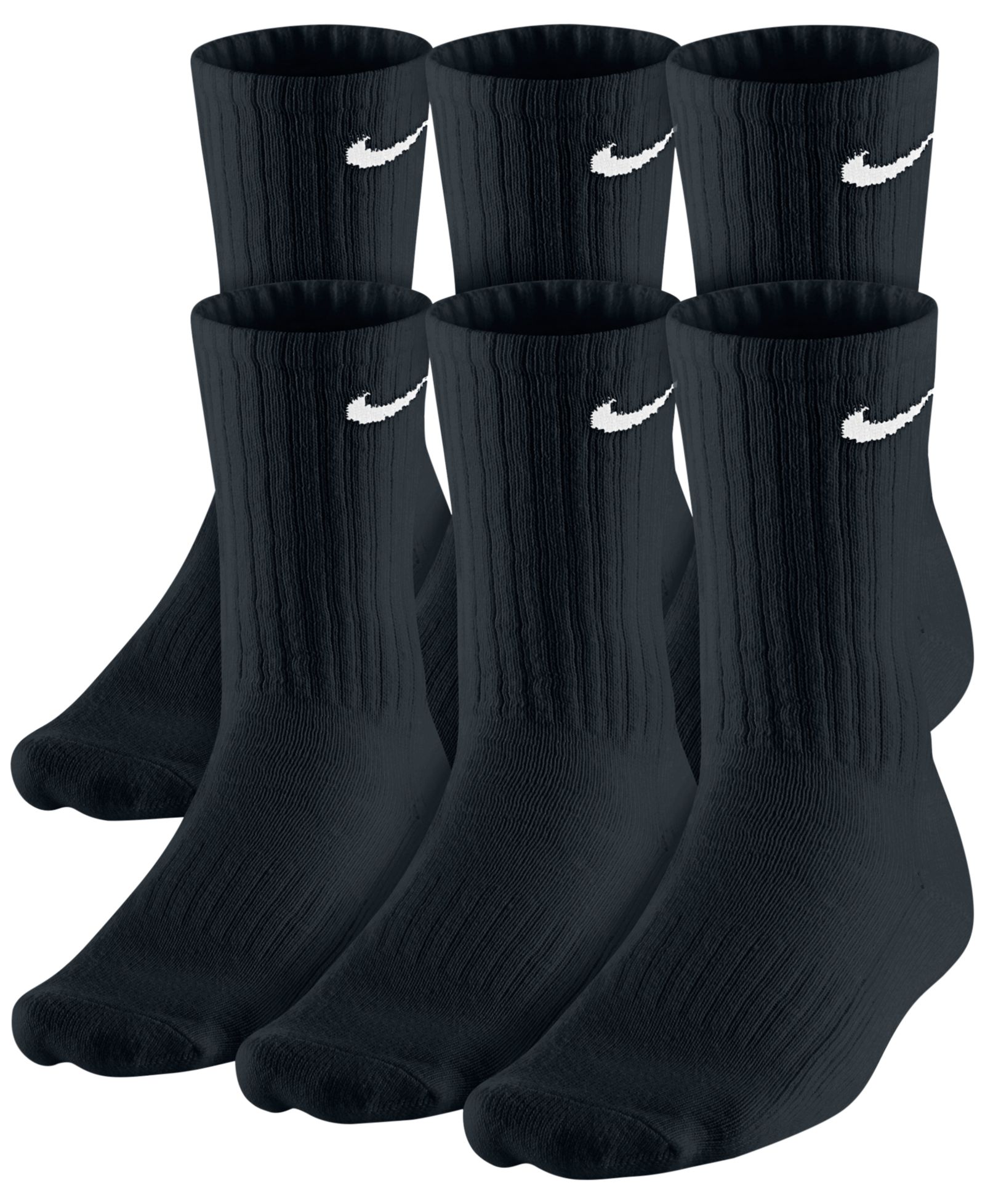 Nike Unisex Everyday Cushioned Cotton Crew Socks, 6-Pack