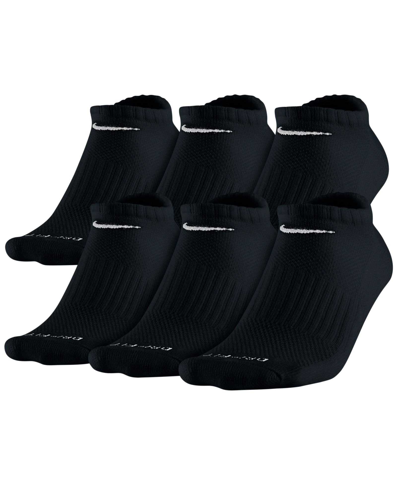 Nike Unisex Everyday Plus Cushioned Training No-Show Socks 6 пар