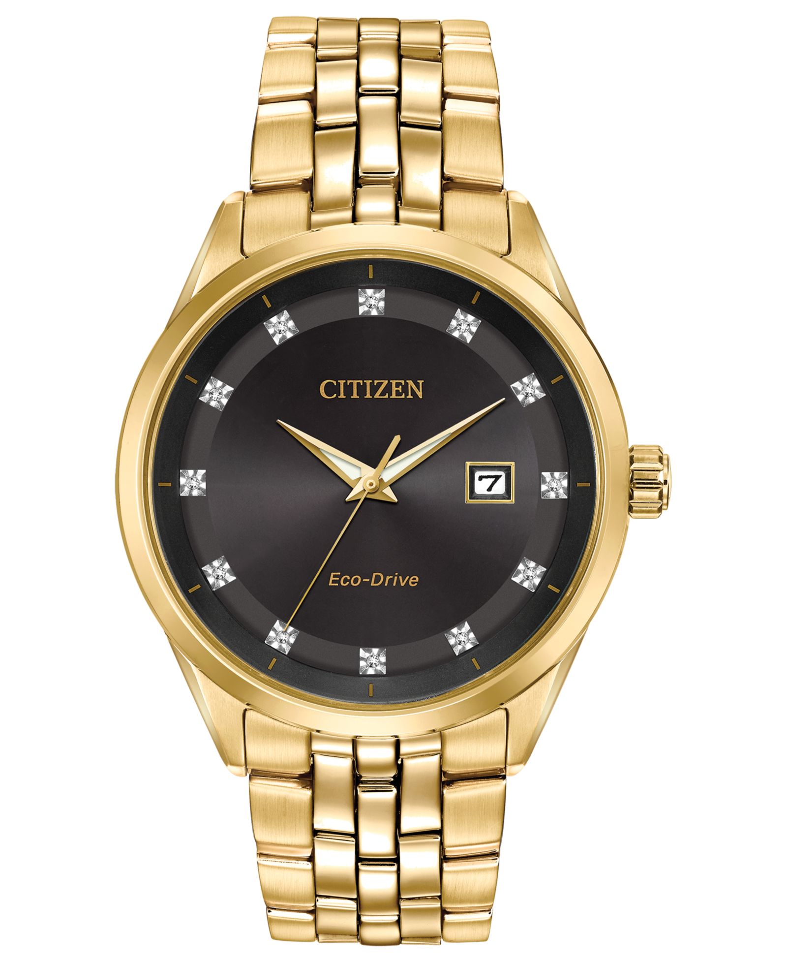 Citizen Мужские часы Eco-Drive Corso с золотистым браслетом, 41mm